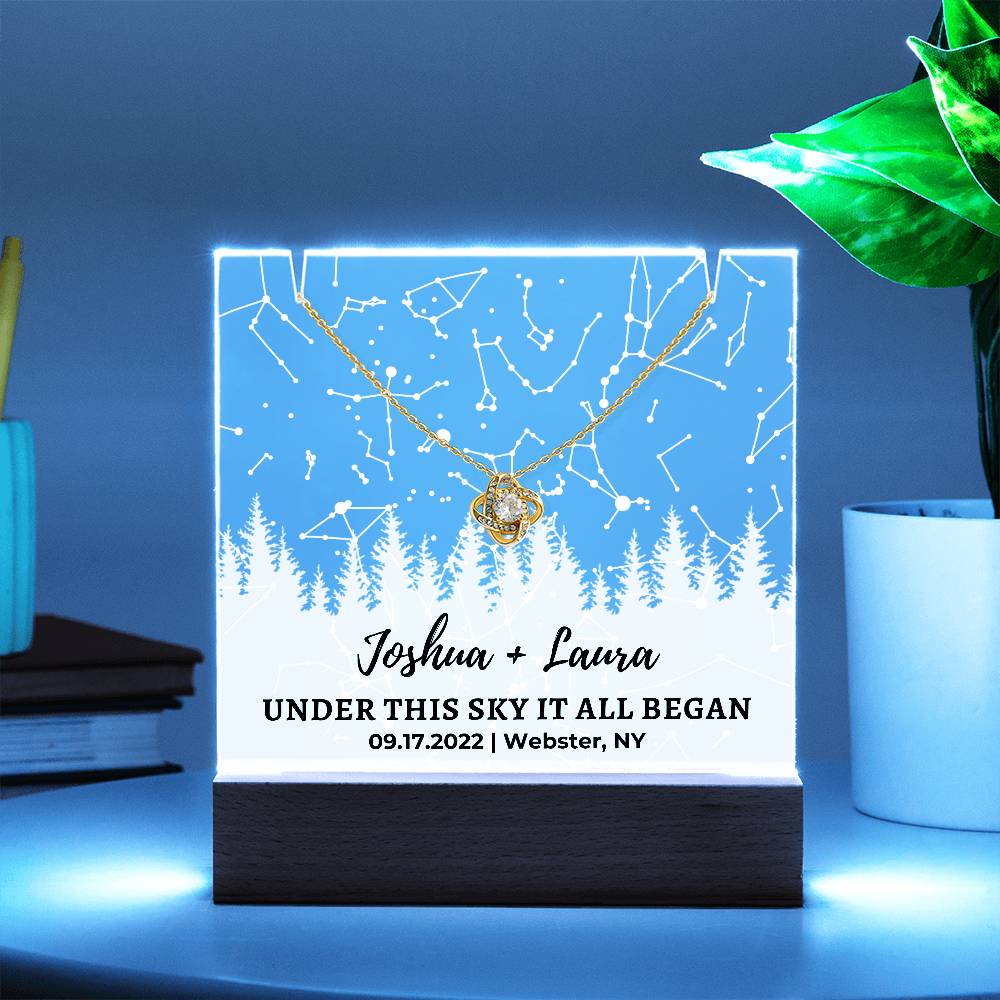 Custom Star Map By Date Personalized Anniversary Gift for Her