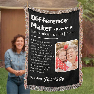 Personalized Gift for Grandma Gift for Mother's Day, Nana Gift Custom Photo Blanket Mothers Day Gift Gigi Grandmother Gifts