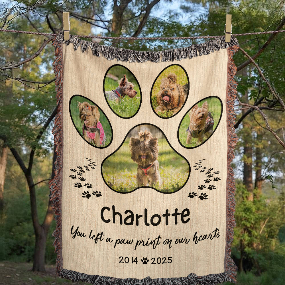 Pet Memorial Gift, Custom Pet Photo Blanket, Pet Remembrance Gift, Custom Pet Memorial Gifts for Pets, Cat Dog Loss Bereavement Gift