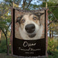 Personalized Pet Memorial Photo Blanket, Personalized Gifts for Pet Loss, Sympathy Gift for Dog, Dog Loss Gift, Cat Loss Gift, Pet Loss Gift