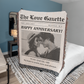 Couple Anniversary Newspaper Custom Blanket, Couple Anniversary Gifts Home Decor 1 Year Anniversary Gift For Boyfriend And Girlfriend