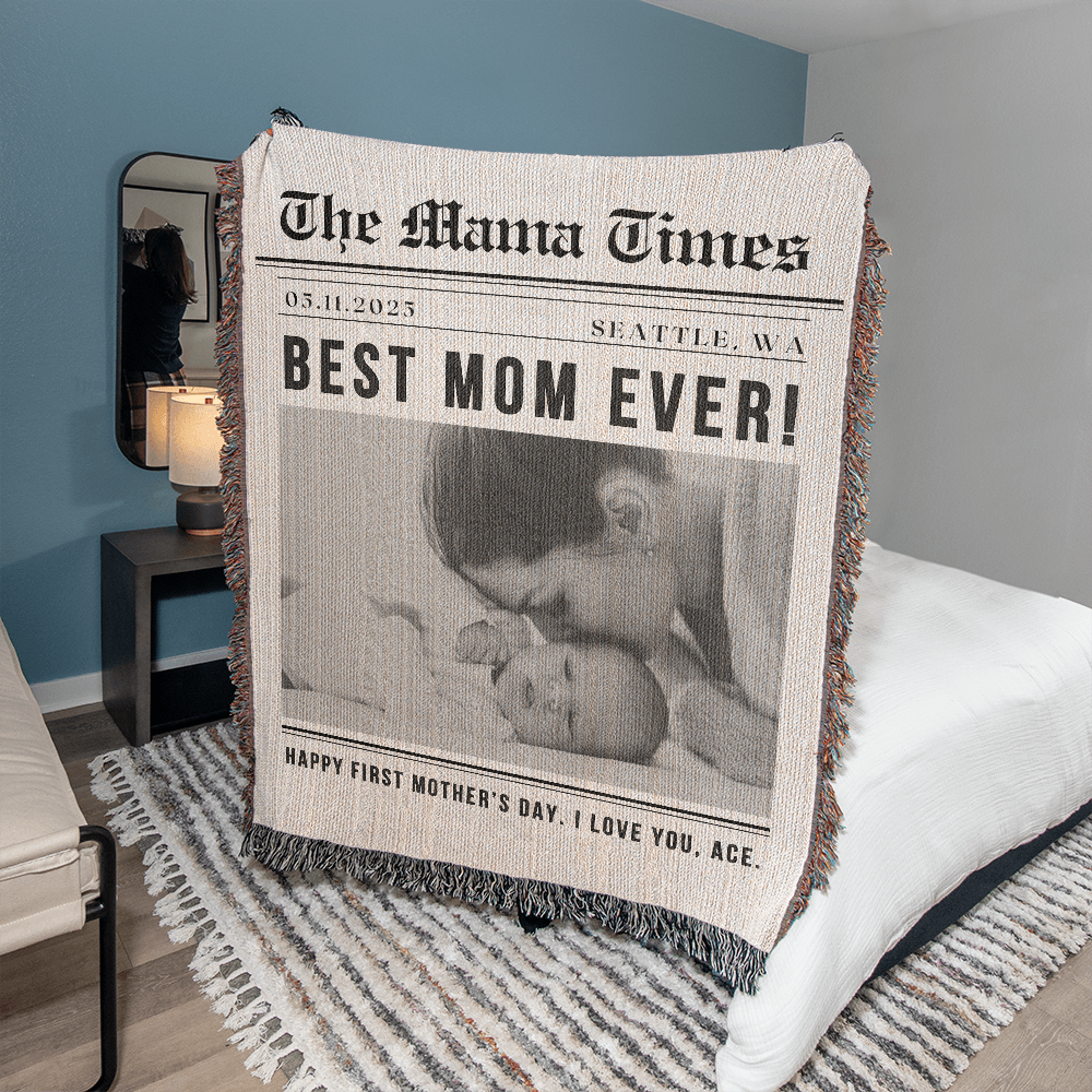 Personalized Photo Blanket New Mother Gift First Mothers Day Gift for Mom, Wife, Daughter, Friend Baby to Mom Gift Mum Gift Baby Shower Gift