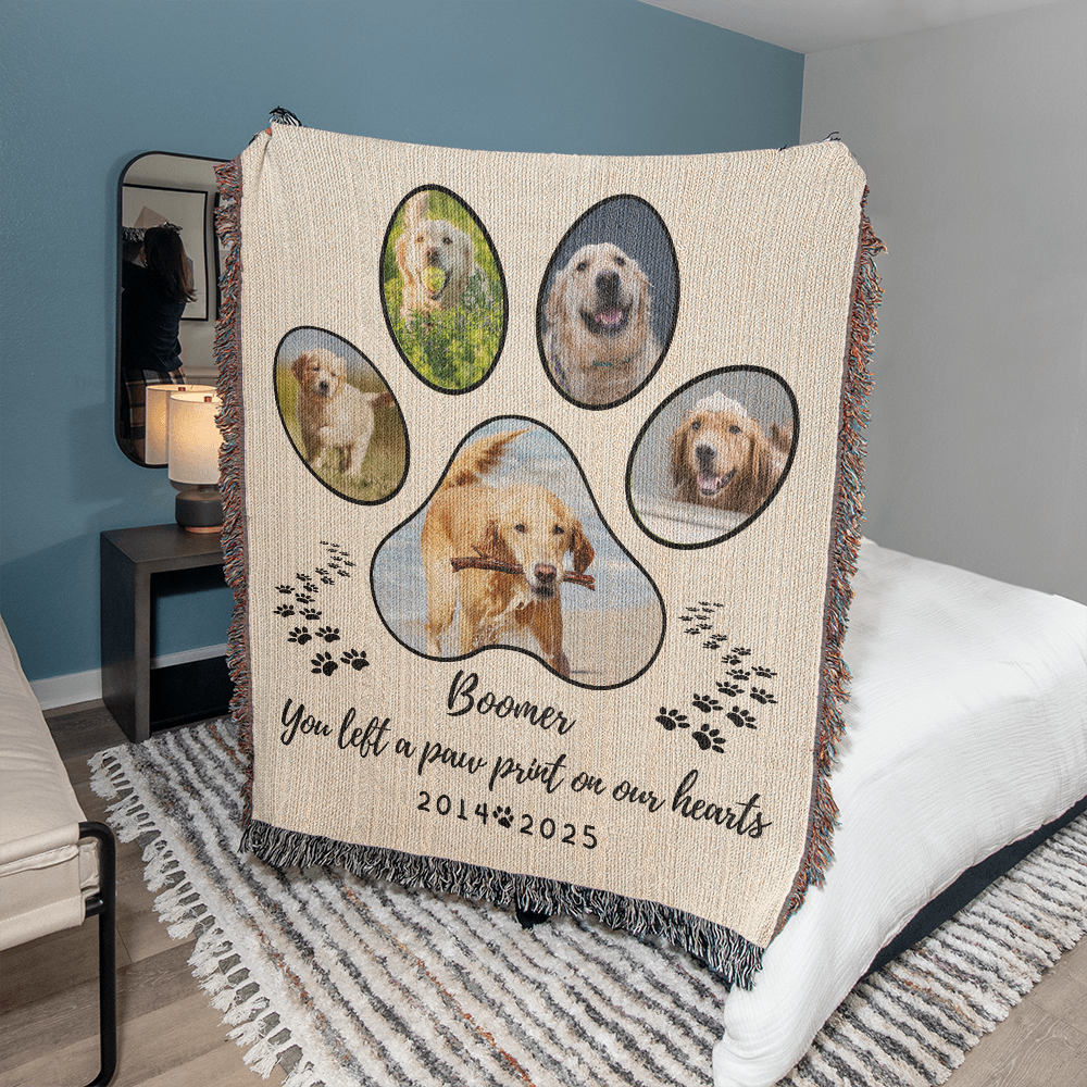 Pet Memorial Gift, Custom Pet Photo Blanket, Pet Remembrance Gift, Custom Pet Photo Gifts, Pet Memorial Frame, Gifts for Pets, Cat Dog Loss Gift