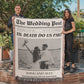Newlywed Times Newspaper Unique Wedding Gift for Couples Wedding Gifts Personalized Wedding Gift for Bride and Groom