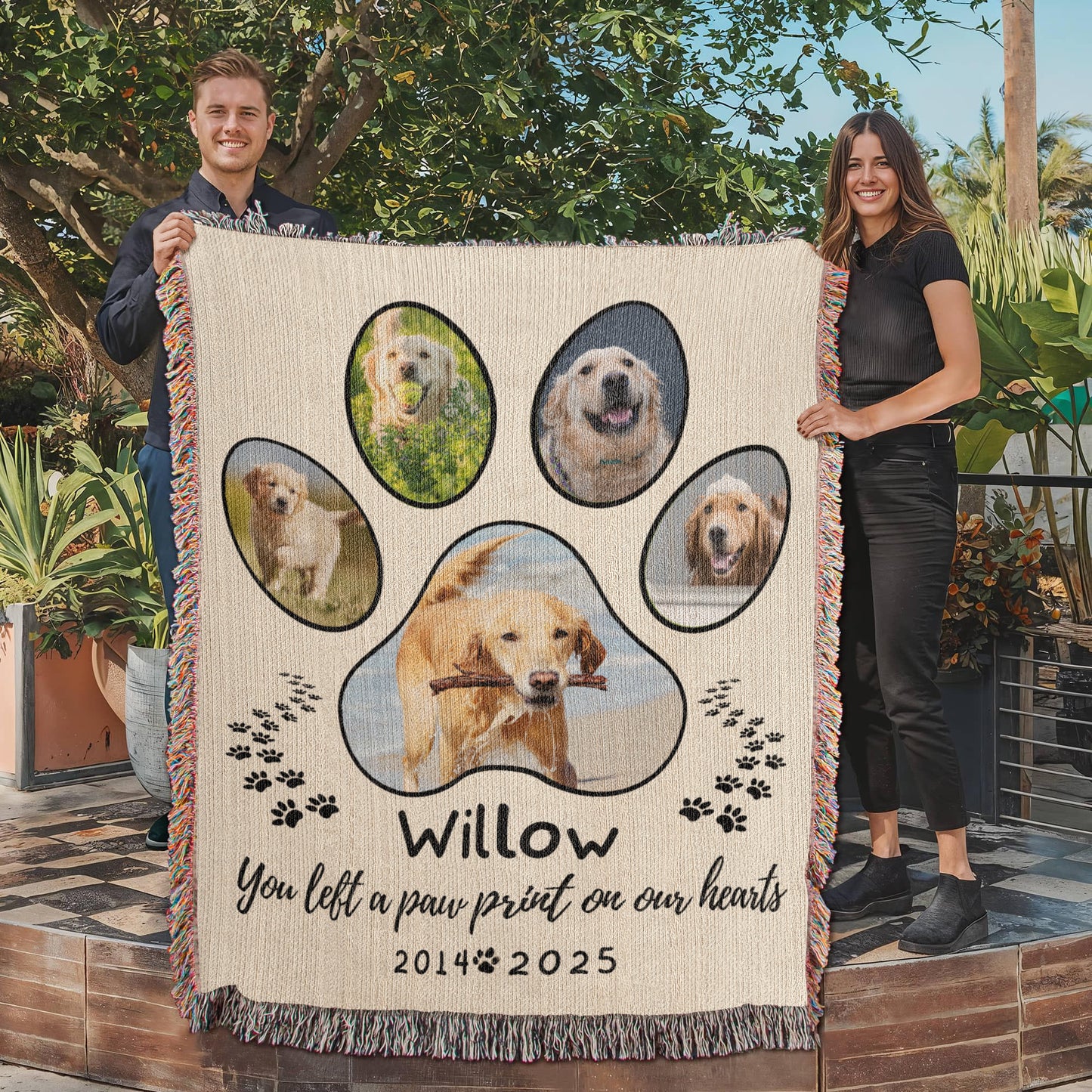 Pet Memorial Gift, Custom Pet Photo Blanket, Pet Remembrance Gift, Custom Pet Memorial Gifts for Pets, Cat Dog Loss Bereavement Gift