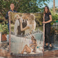 Cotton Anniversary Gift For Him Custom Photo Blanket 2 Year Anniversary Gift For Him Personalize Second Anniversary Gift For Husband Wife