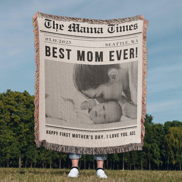 Personalized Photo Blanket New Mother Gift First Mothers Day Gift for Mom, Wife, Daughter, Friend Baby to Mom Gift Mum Gift Baby Shower Gift
