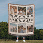 Custom Picture Collage Text Blanket Family Photo Memorial Throw Personalized Couple Mom Dad Grandma Daughter Birthday Christmas Keepsake