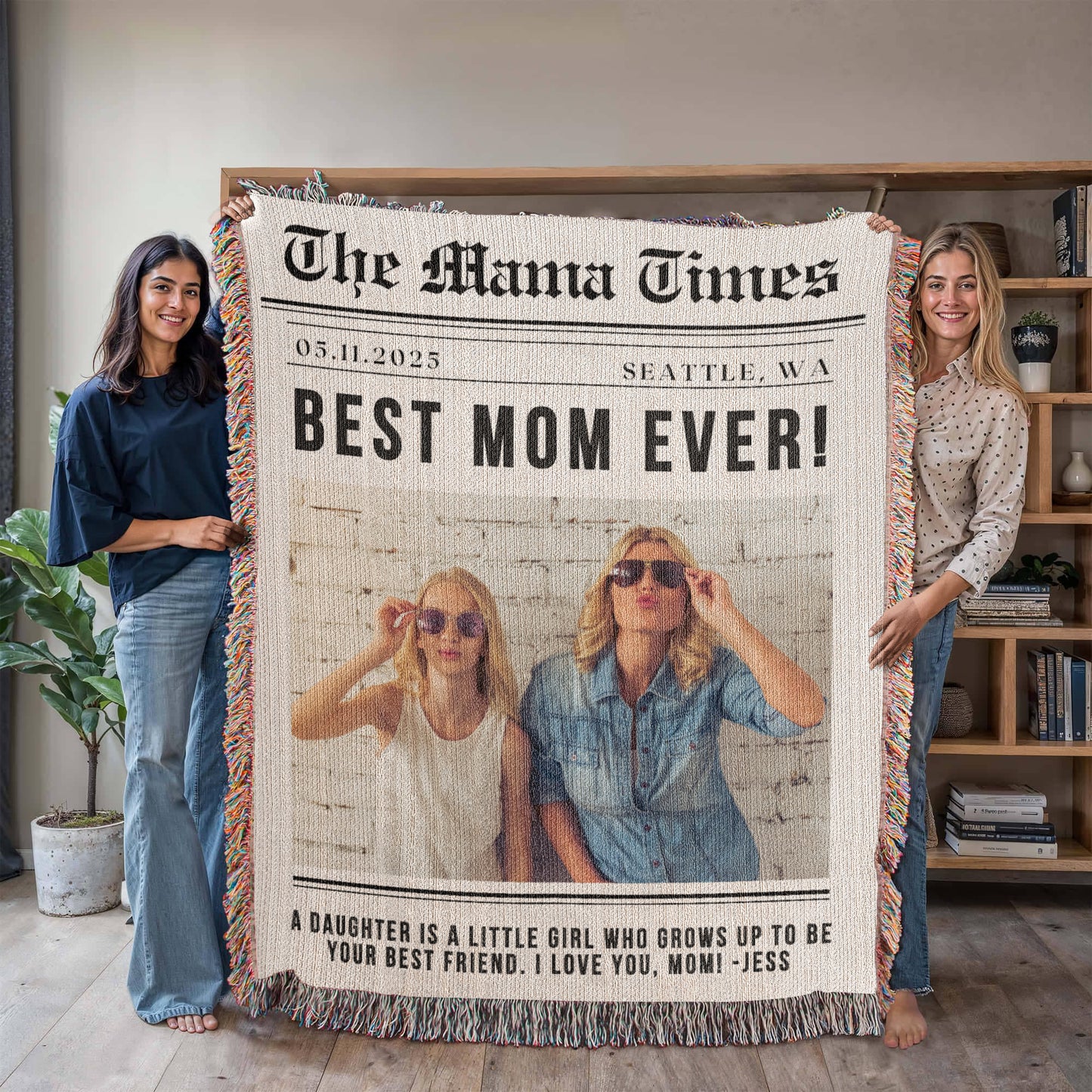 Photo Blanket Personalized Gift for Mom from Son Daughter Mom Gift from Kids Appreciation Gift for Daughter In Law Mothers Day Gift Mother's Day Gift