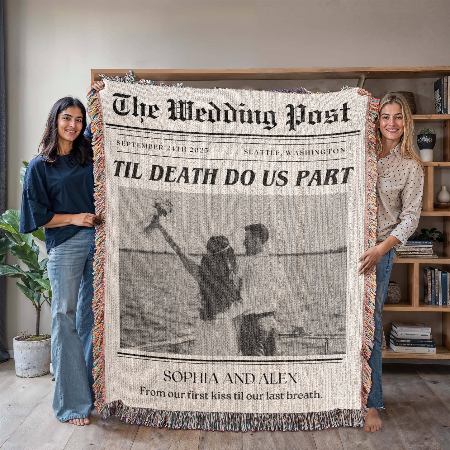 Newlywed Times Newspaper Unique Wedding Gift for Couples Wedding Gifts Personalized Wedding Gift for Bride and Groom