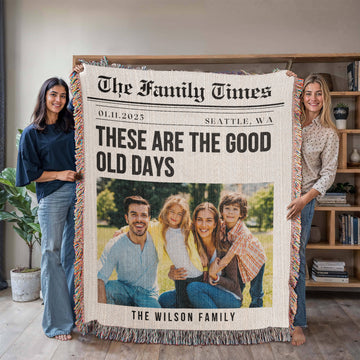 Personalized Family Photo Blanket Custom Gift for Mother's Day Father's Day Anniversary Birthday Gift for Him or Her Gift for Husband Wife