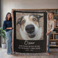 Custom Pet Memorial Photo Blanket, Dog Cat Wall Art,  Pet Portrait From Photo, Pet Memorial Gift, Pet Lover Gift Remembrance Gift for Her Him