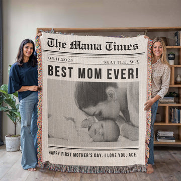 Personalized Photo Blanket New Mother Gift First Mothers Day Gift for Mom, Wife, Daughter, Friend Baby to Mom Gift Mum Gift Baby Shower Gift