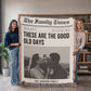 Custom Picture Collage Text Blanket, Family Photo Memorial Throw, Personalized Couple Mom Dad Grandma Daughter Birthday Christmas Keepsake