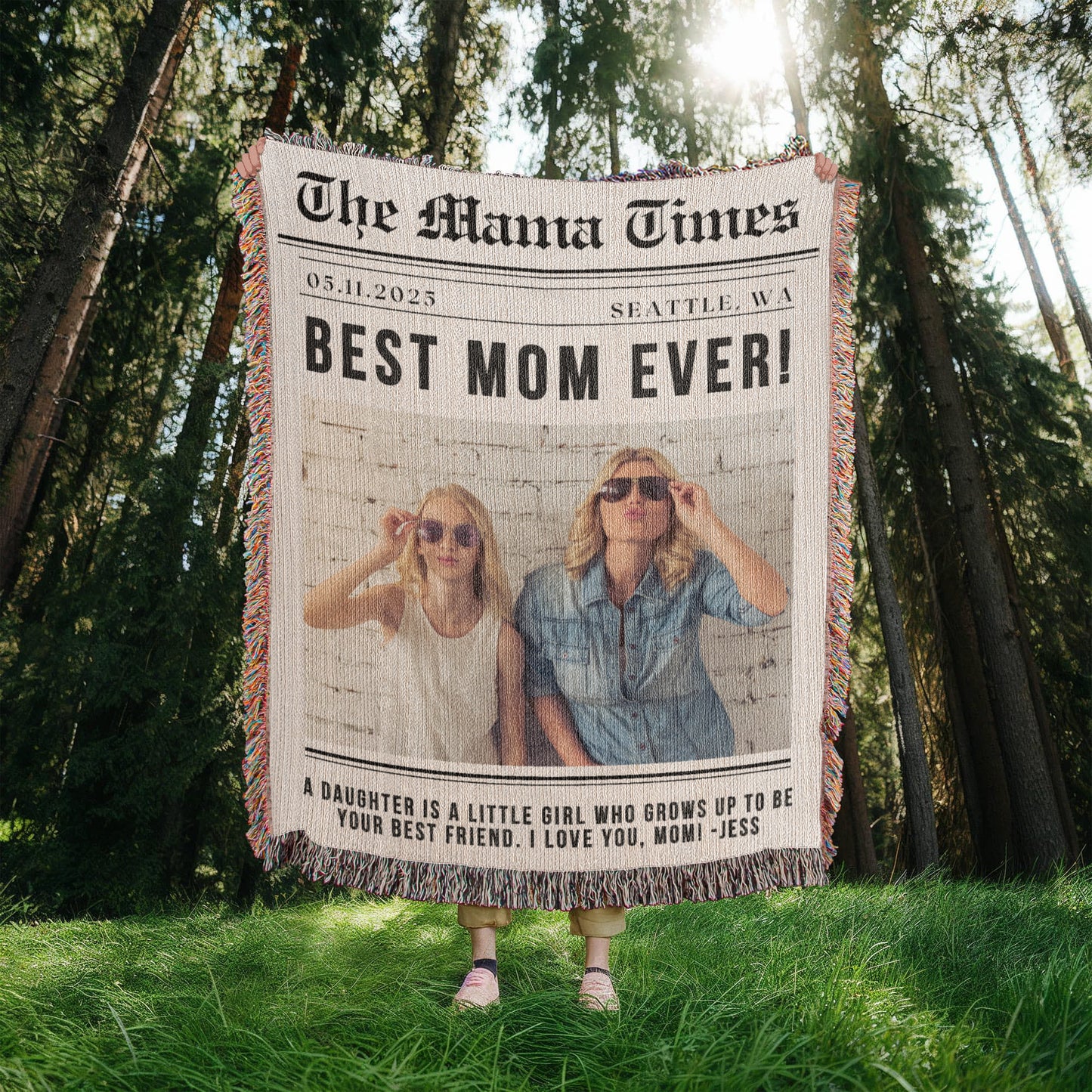 Photo Blanket Personalized Gift for Mom from Son Daughter Mom Gift from Kids Appreciation Gift for Daughter In Law Mothers Day Gift Mother's Day Gift