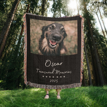 Personalized Pet Photo Blanket Memorial Gift Back To College Remembrance Cat Pet Portrait Dog Memorial Pet Loss Gift Pet Owner Pet Mom