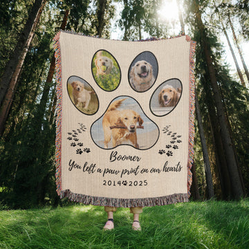 Pet Memorial Gift, Custom Pet Photo Blanket, Pet Remembrance Gift, Custom Pet Photo Gifts, Pet Memorial Frame, Gifts for Pets, Cat Dog Loss Gift