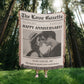 Couple Anniversary Newspaper Custom Blanket, Couple Anniversary Gifts Home Decor 1 Year Anniversary Gift For Boyfriend And Girlfriend