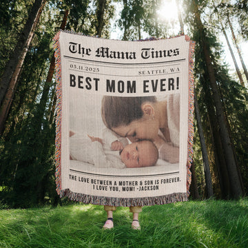 Photo Blanket Personalized Gift for Mom from Son Mom Gift from Kids Mother's Day Gift Appreciation Gift for Daughter In Law Mothers Day Gift