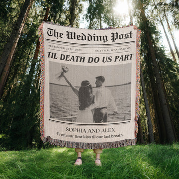 Newlywed Times Newspaper Unique Wedding Gift for Couples Wedding Gifts Personalized Wedding Gift for Bride and Groom