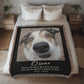 Custom Pet Memorial Photo Blanket, Dog Cat Wall Art,  Pet Portrait From Photo, Pet Memorial Gift, Pet Lover Gift Remembrance Gift for Her Him