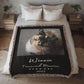 Unique Pet Keepsake Pet Memorial Photo Blanket, Personalized Home Decor Pet Memorial, Custom Gifts For Pets, Cat Mom Dog Mom Gift for Her