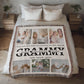Personalized Grammy Photo Collage, Nana Photo Blanket, Customized Grandma Gift, Mother's Day Photo Collage, Custom Photo Collage Grandma Gifts
