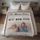 Photo Blanket Personalized Gift for Mom from Son Daughter Mom Gift from Kids Appreciation Gift for Daughter In Law Mothers Day Gift Mother's Day Gift