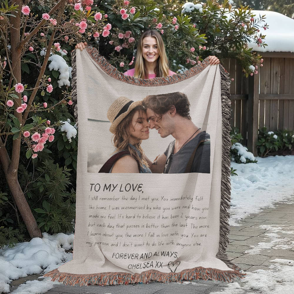 Letters To My Boyfriend Custom Blanket Valentines Gift From Girlfriend, Dating Anniversary Gifts Personalized Name Dear Boyfriend Love Letter