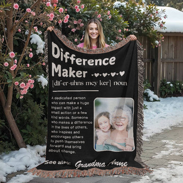 Personalized Gift for Grandma Gift for Mother's Day, Nana Gift Custom Photo Blanket Mothers Day Gift Gigi Grandmother Gifts