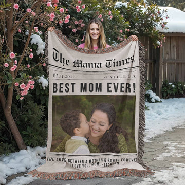 Photo Blanket Personalized Gift for Mom from Son Daughter Mom Gift from Kids Appreciation Gift for Daughter In Law Mothers Day Gift Mother's Day Gift