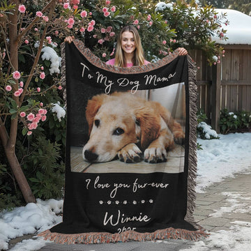 Personalized Dog Blanket with Name | Custom Photo Blanket for Dog | Custom Pet Photo Blanket | Personalized Dog Lover Gift | Gift for Pet
