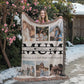 Custom Picture Collage Text Blanket, Family Photo Throw, Personalized Gift for Mom Mum Birthday Gift Christmas Keepsake