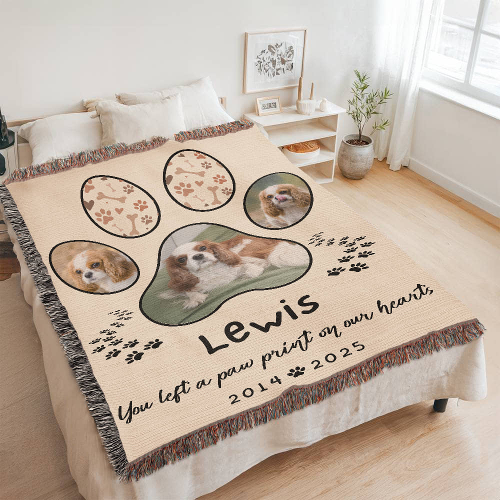 Pet Memorial Gift, Custom Pet Photo Blanket, Pet Remembrance Gift, Custom Pet Memorial Gifts for Pets, Cat Dog Loss Bereavement Gift