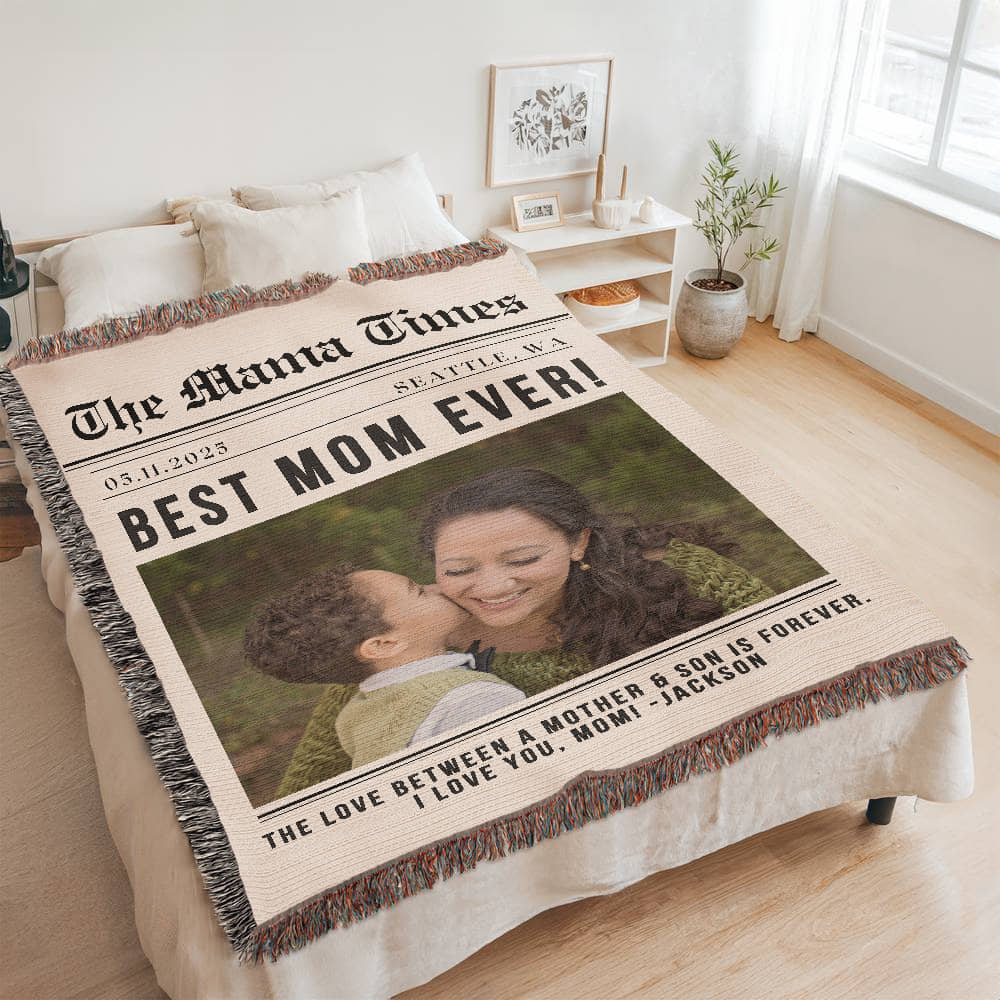 Photo Blanket Personalized Gift for Mom from Son Daughter Mom Gift from Kids Appreciation Gift for Daughter In Law Mothers Day Gift Mother's Day Gift