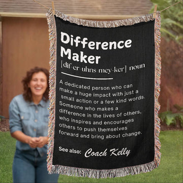 Personalized Difference Maker Gift, Difference Maker Definition with Name, Coach Gift for Teacher, Mentor Appreciation Gift, Leader Gift