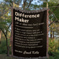 Personalized Difference Maker Gift, Difference Maker Definition with Name, Coach Gift for Teacher, Mentor Appreciation Gift, Leader Gift