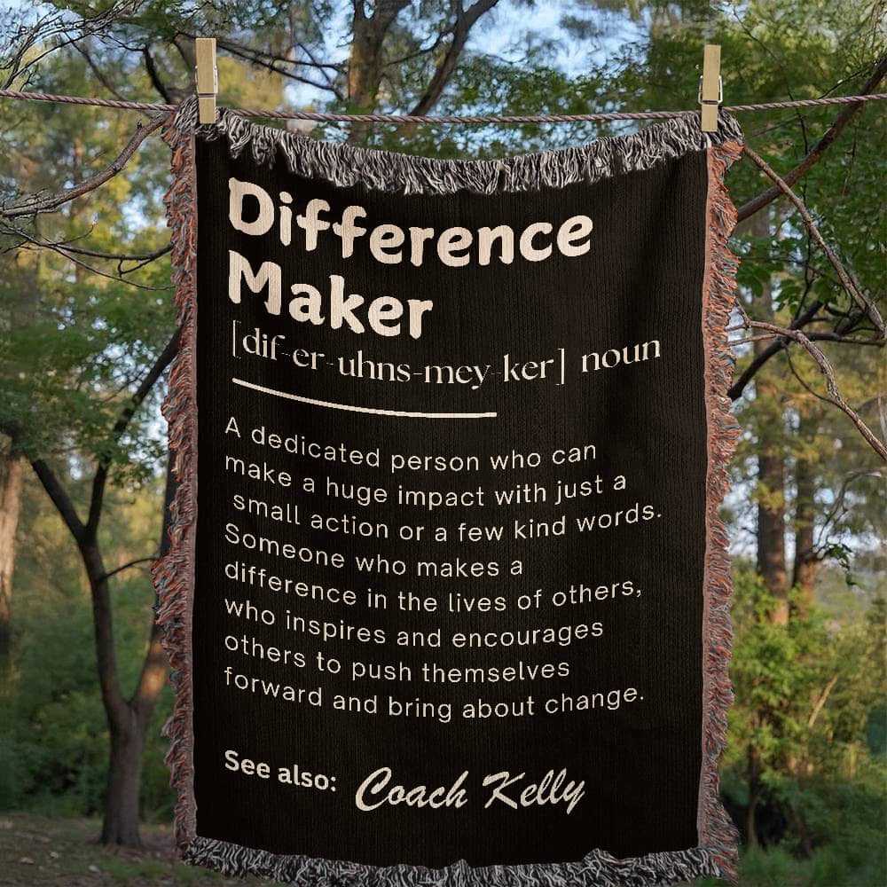 Personalized Difference Maker Gift, Difference Maker Definition with Name, Coach Gift for Teacher, Mentor Appreciation Gift, Leader Gift