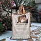 Personalized Couple Birthday Christmas Keepsake, Love Letter Blanket Personalized Gift for Him, Cotton Anniversary Letters To My Boyfriend From Girlfriend, Dating Anniversary Gifts, Dear Boyfriend