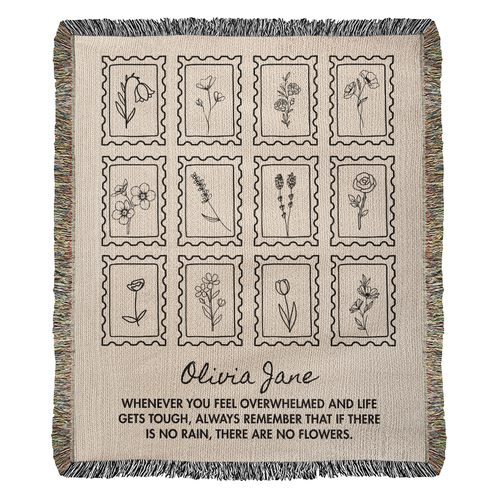 Personalized Hug Blanket Gift |  Comfort Throw for Daughter, Niece, Granddaughter | Encouragement, Mental Health, Anxiety