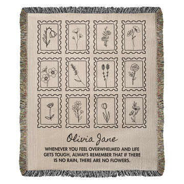 Personalized Hug Blanket Gift |  Comfort Throw for Daughter, Niece, Granddaughter | Encouragement, Mental Health, Anxiety