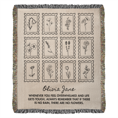 Personalized Hug Blanket Gift |  Comfort Throw for Daughter, Niece, Granddaughter | Encouragement, Mental Health, Anxiety