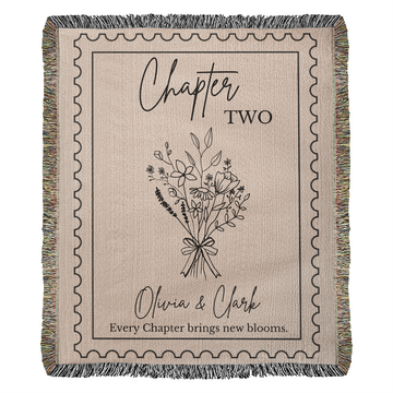 Custom Cotton Blanket For Couple | Personalized Anniversary Gift for Husband or Wife