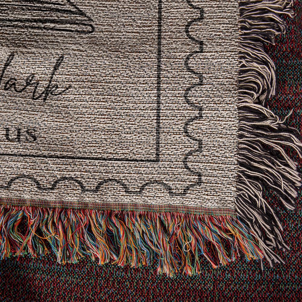 The Story of Us Personalized Couples Blanket | Wedding Engagement Anniversary Gift for Couple