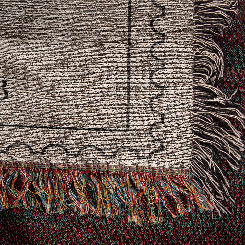 Personalized Cotton Anniversary Blanket | Custom Wedding Throw with Initials & Date | Romantic Christmas Gift for Couples or Wife