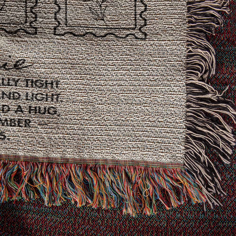 Personalized Hug Blanket Gift | No Rain No Flowers Comfort Throw for Daughter, Son, Mom, Grandma | Encouragement, Memorial, Birthday