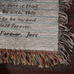 Personalized Couple Birthday Christmas Keepsake, Love Letter Blanket Personalized Gift for Him, Cotton Anniversary Letters To My Boyfriend From Girlfriend, Dating Anniversary Gifts, Dear Boyfriend
