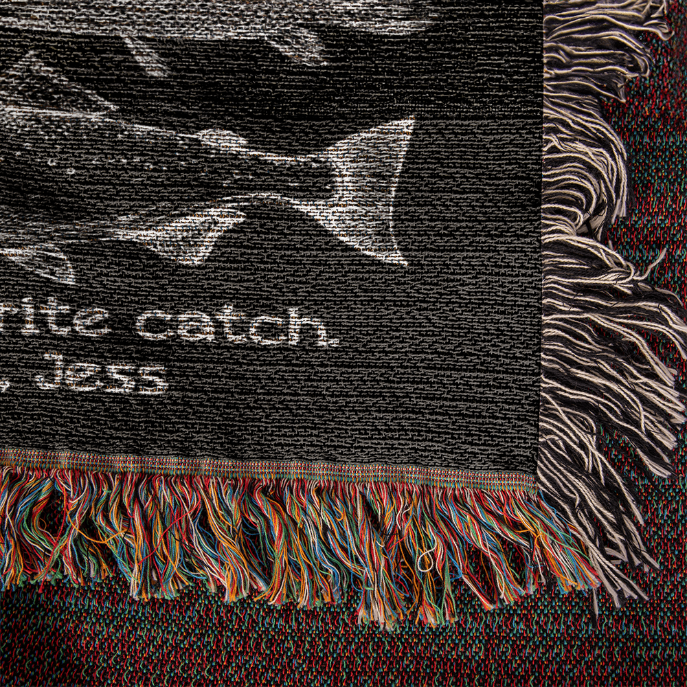 Personalized Fisherman Gift Birthday Present For Husband Gift for Boyfriend, Cotton Anniversary Gift for Him River Fish Trout Fly Fishing Gift