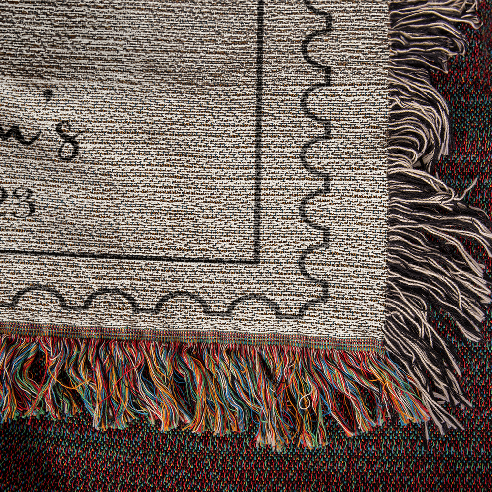 Personalized Cotton Anniversary Blanket: 2nd Wedding Anniversary Gift