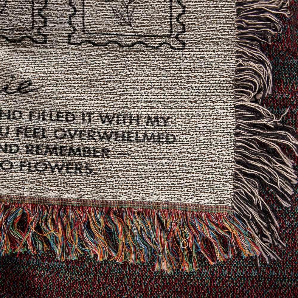 Custom Name Comfort Blanket | Encouragement Gift for Daughter or Granddaughter